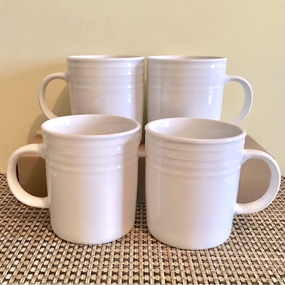LAGOSTINA | Firenze White Porcelain Mugs - Set of 4
